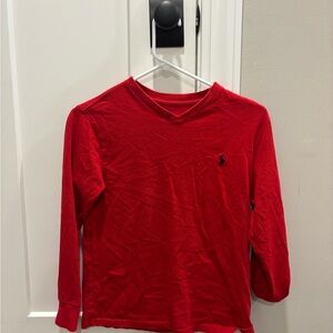 Polo by Ralph Lauren Red Long Sleeve Shirt